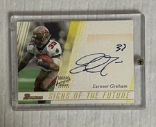 2003 Bowman Football Signs of the Future #SF-EG Earnest Graham M AUTO