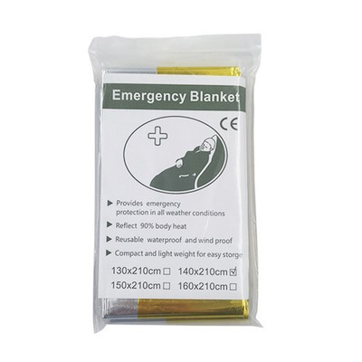 Foil Emergency Blanket Insulation Waterproof Survival Blanket for Hiking Outdoor