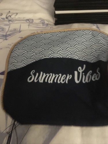 Serviette de Plage Emballable à Séchage Rapide avec Sac en Filet - Bleu