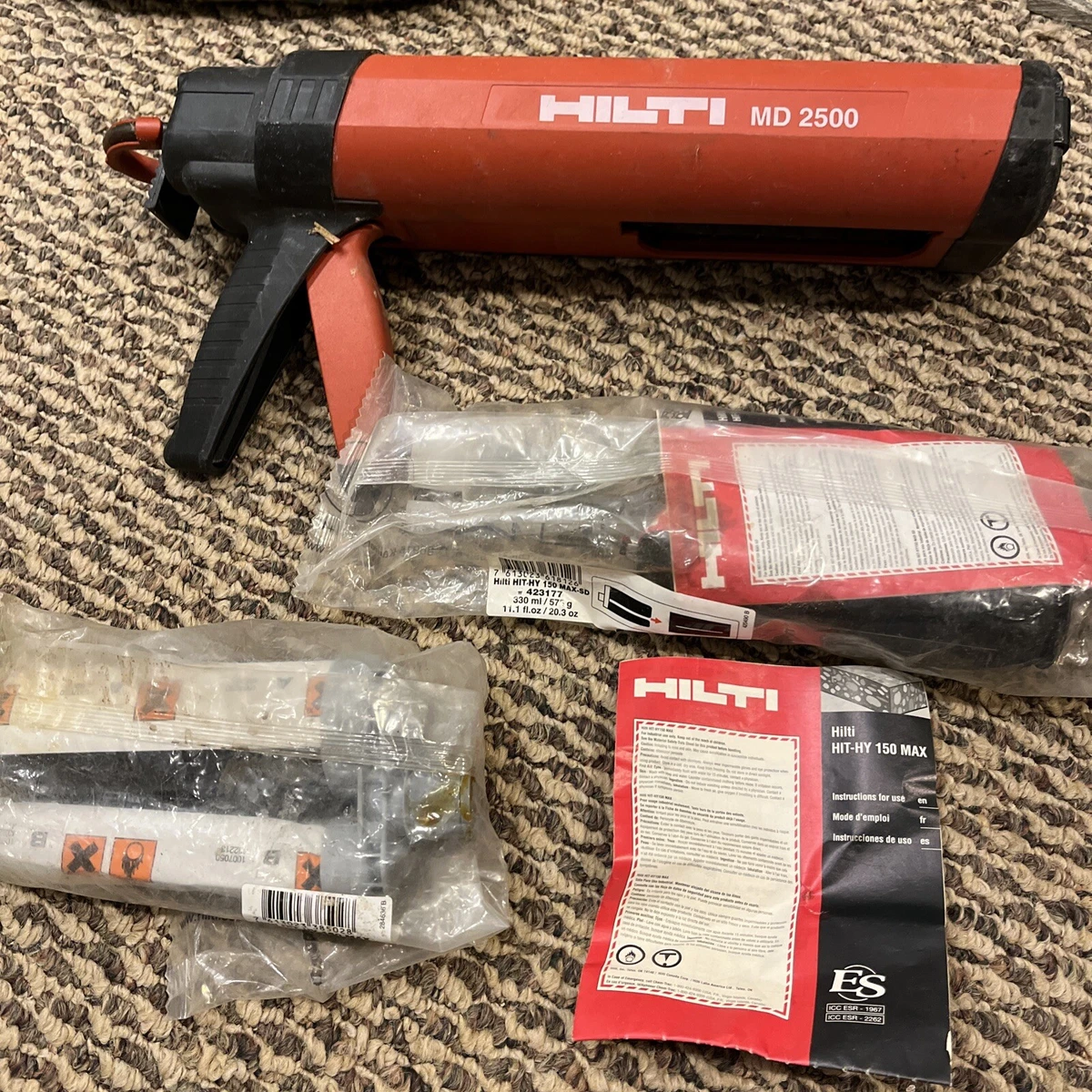 Hilti MD2000 Epoxy Gun Adhesive Dispenser Made In
