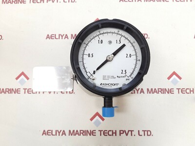 Ashcroft duragauge aisi 316 socket gauge 0-35 psi, 0-2.5 kg/cm2