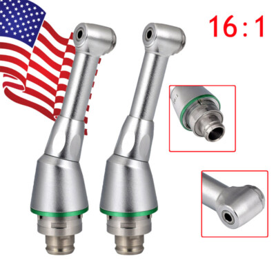 2pcs Dental 16:1 Electric Contra Angle Handpiece Endo Motor Root Canal Treatment