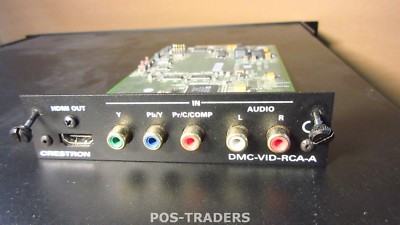 Crestron DMC-VID-RCA-A RCA Analog Video Input CardAnalog Audio FROM: DM-MD16X16