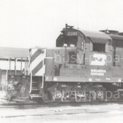 #ad 1971 Burlington Northern Railway Electromotive #2060 North Kansas City Missouri $37.50