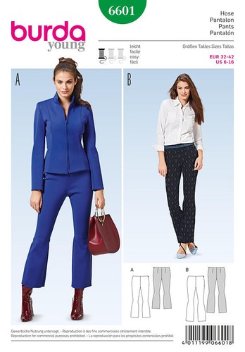 Burda 6601 Size 6-16 Misses Flared 