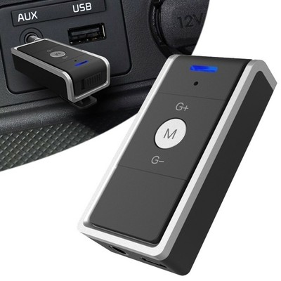 Car Wireless Stereo Bluetooth Receiver 3 5mm Aux Port Auto Audio