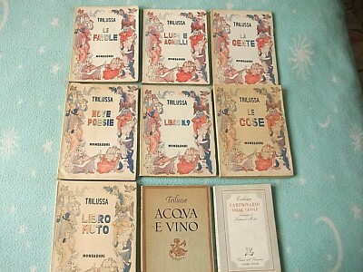 TRILUSSA Lot von 9 seltenen Büchern 30er und 40er Jahre in einwandfreiem Zustand