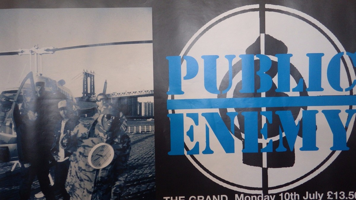 TOUR POSTER~Public Enemy Grand Forum 1995 Flavor Flav Chuck D