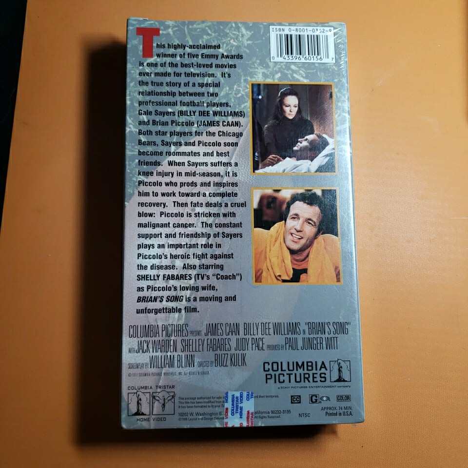 Brian's Song VHS 1971 | eBay