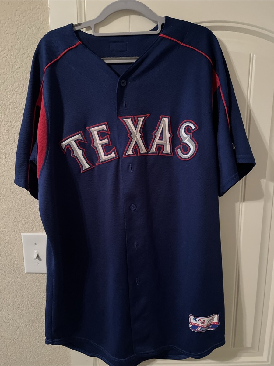 Texas Rangers #56Majestic Sewn Jersey Mens 48 / XL Embroidered 