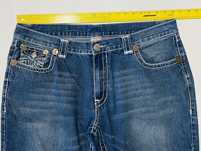 True Religion Jeans Mens Bobby Big T Stitched Pocket Baggy True Religion Jeans Mens Bobby Big T Stitched Pocket Baggy