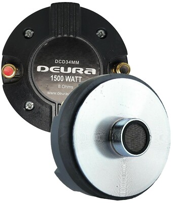 DEURA 3000W 1.35'' 2PCS Titanium Compression Driver Screw-on Horn Speaker Tweeter