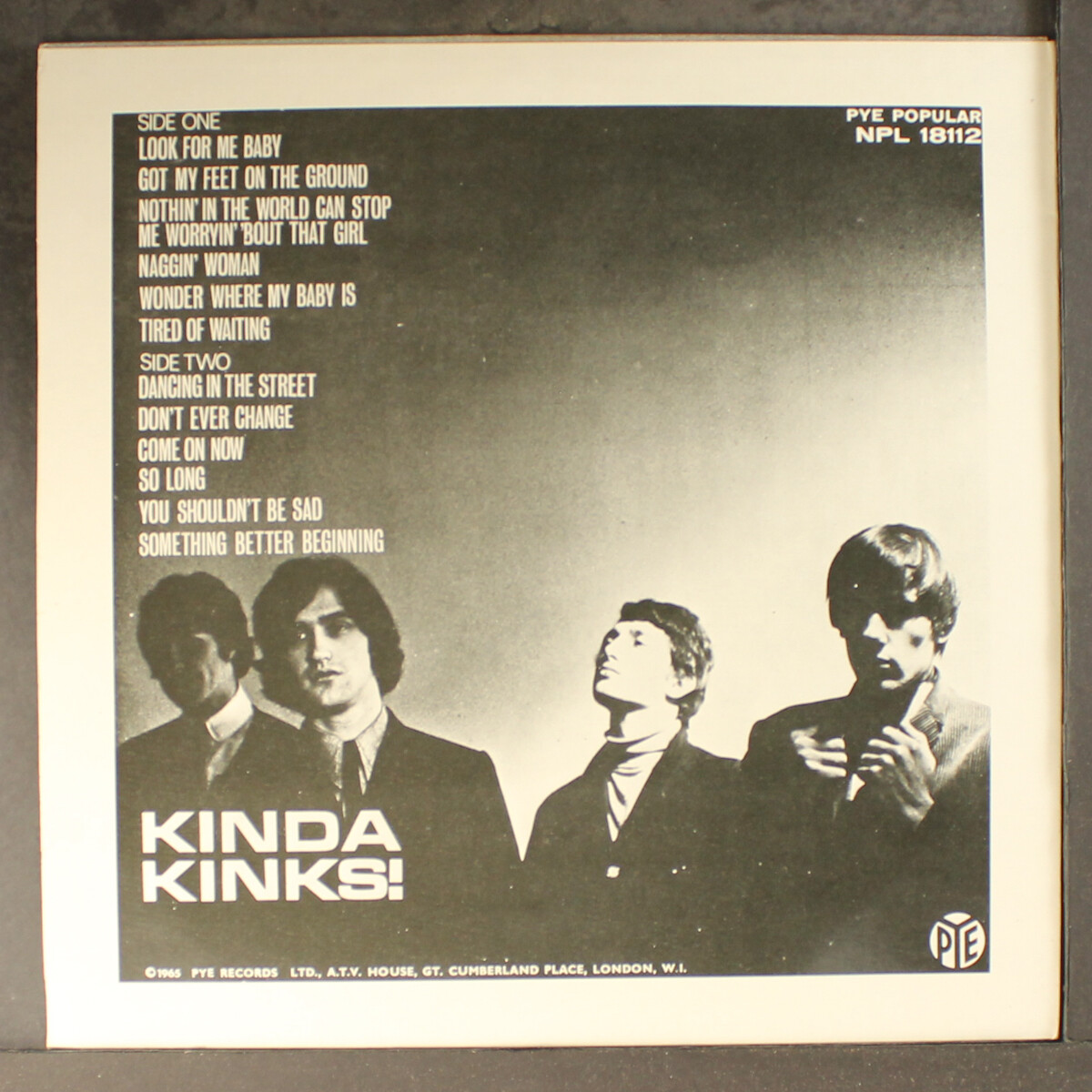 英LP Kinks Kinda Kinks NPL18112 PYE /00260 KINKS: kinda kinks PYE 12