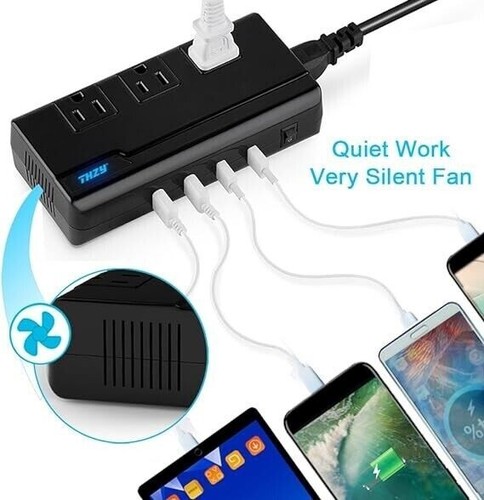 THZY 220W Step Down to 110V Voltage Converter International Travel with 4-USB - Picture 3 of 5
