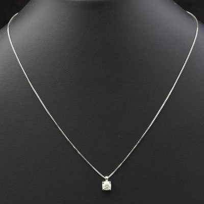 GIORGIO VISCONTI HALSKETTE AUS 18 KT WEISSGOLD DIAMANTEN 0,46 CT BOX UND GARANTIE