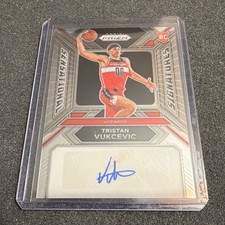 Panini Prizm Draft Picks Sensational Signatures Rookie Auto Tristan Vukcevic #S…