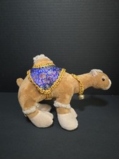 Akaru Brown Camel 10 Plush Blue Gold Multi Co...