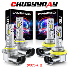For Kenworth T680 2023 LED Combo Light Headlights High Low Beam Bulbs 6000K