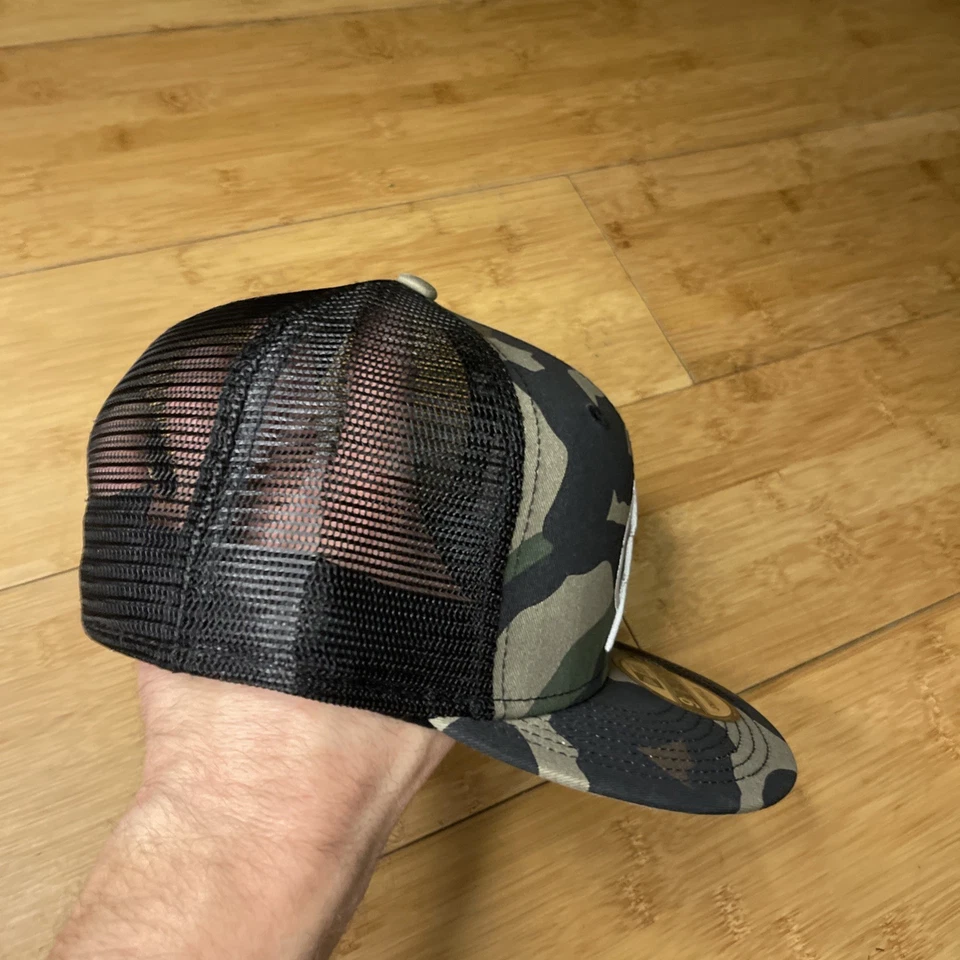 New Era 9FIFTY Tampa Bay Lightning Woodland Camuflaje Camionero Malla Snapback Sombrero NHL Foto 4 de 4