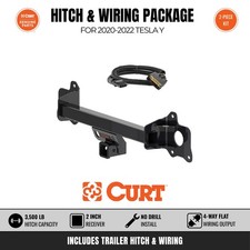 Curt Class 3 Trailer Hitch Wiring Harness Bundle For 2020-2022 Tesla Y