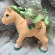Lanard Pony Tails Green Purple Baby Sun Flower Cream Hair MLP Fakie My Little