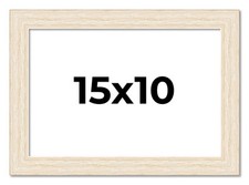 15x10 Frame White Barnwood Picture Frame Photo Frame UV Acrylic, Acid Free
