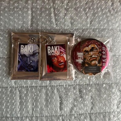 Baki Character Acrylic Keychain & Badge Set D&E Prizes  Hanma Baki, Hanma