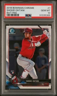 2018 BOWMAN CHROME #1 SHOHEI OHTANI ROOKIE RC PSA 10