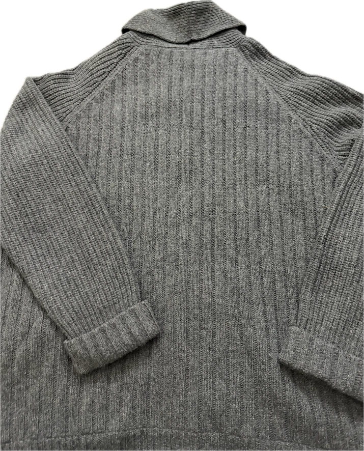 Cárdigan Duluth Trading Co Hombre 2XL Gris Lana Merino Forrado Alpaca Suéter Tejido