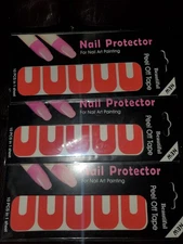 U-Shaped Nail Polish Protector Tape – Anti-Overflow Nail Guards 3pks