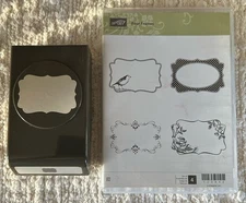 Stampin Up! FOUR FRAMES stamp set And DECORATIVE LABEL PUNCH