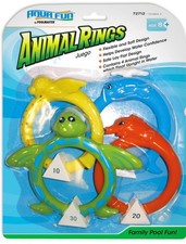 Poolmaster Swimming Pool Soft Dive Animal Rings - 4 Pack