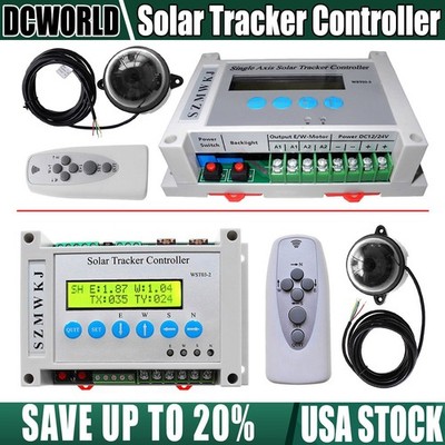 Complete DC12V/24V Single/Dual Solar Sun Track Tracker Electronic Controller Kit