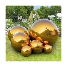 6PCS Gold Inflatable Mirror Ball, Big Shinny Balls with Electric Air Pump, Re...