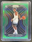 2020-21 Panini Prizm Anthony Edwards RC Green Prizm Rookie #258 Timberwolves