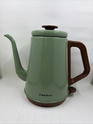 Dmofwhi Electric Gooseneck Kettle 1.5L 1000W Pour Over Coffee Tea Pot Used Green