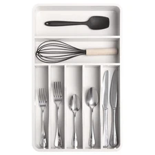 Silverware Organizer - Cutlery, Flatware, and Utensil Holder for Kitchen Draw...