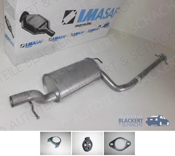 Imasaf Auspuff Mitteltopf+Anbauteile für Ford Focus+Kombi 1.8 Turbo Di/Tddi/Tdci-image
