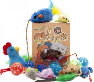 Fashion's Talk Cat Toys, Kitty Variety Pack for Kitten 20-count,Variety