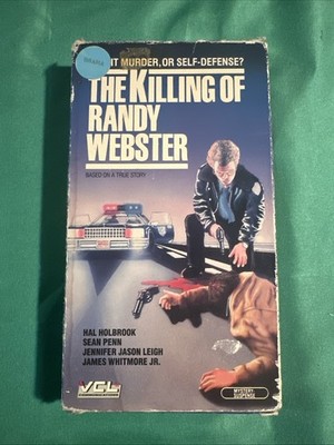 The Killing Of Randy Webster VHS Uncut Box VCL Release Sean Penn Rare True Crime