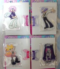 Panty  Stocking Acrylic Stand Figure complete Set of 4 Family Mart Limited