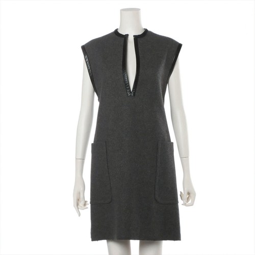 Céline by Phoebe Philo Grey Wool Mini Dress
