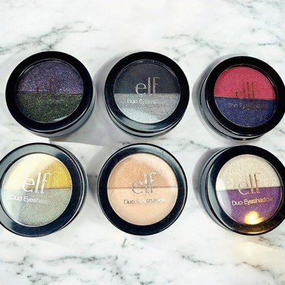 e.l.f. Duo Eyeshadow Lot of 6 Bold Neutral & Rare Shades Discontinued Makeup Set