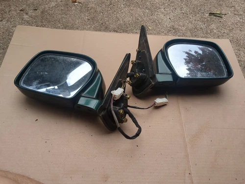 99-02 Toyota 4runner 01-04 Tacoma Side Mirror Pair Genuine OEM - Green