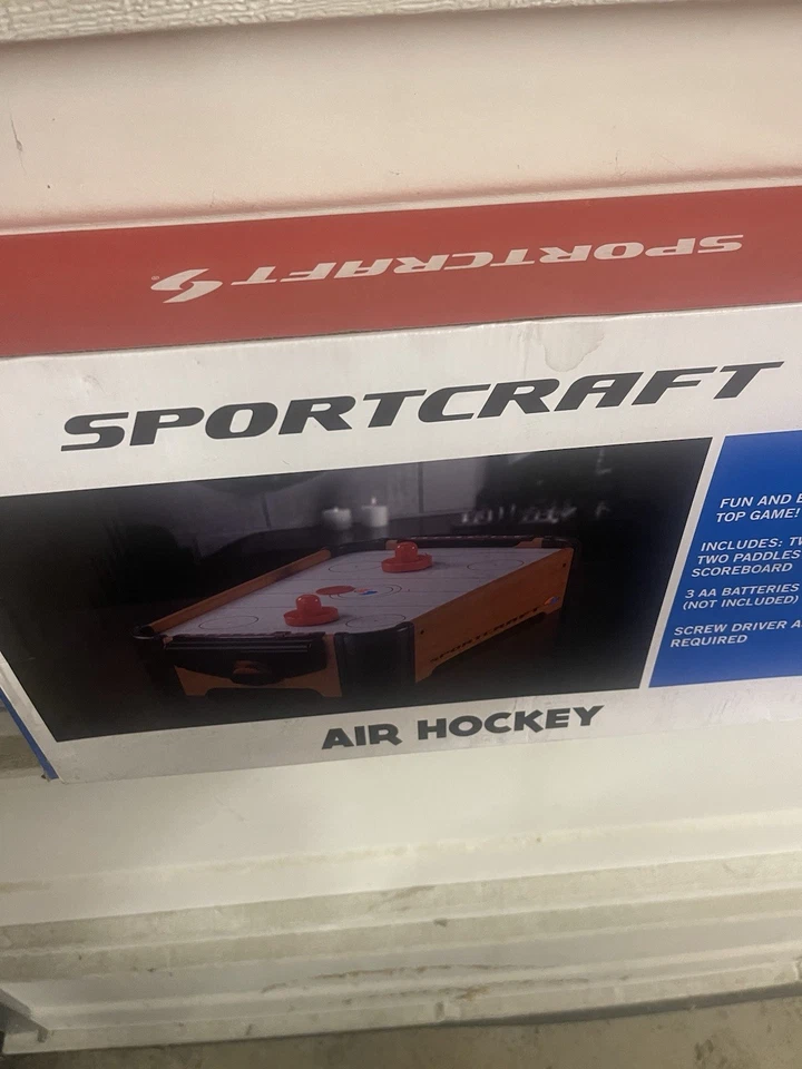 Sportcraft Table Top Air Hockey 22.4in x 12in x3.3in / Two Paddles..BRAND NEW ! - Image 2 of 4