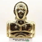 GOLD C-3PO Action Figure Storage Case Star Wars 1983 Kenner Vintage