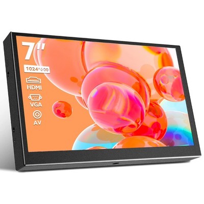 Portable Eyoyo 7 Inch Monitor HDMI VGA AV 400cd/㎡ Display for Outdoor/Traveling