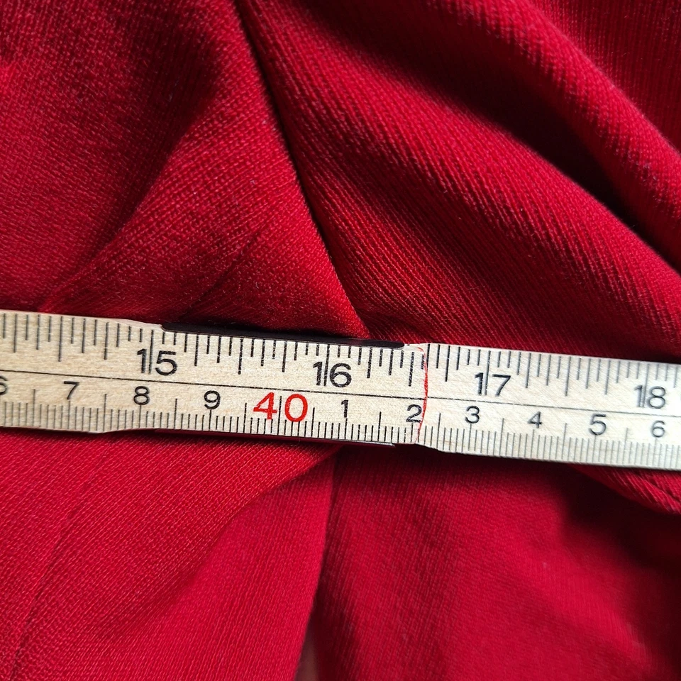 Blazer ecuestre LRL Ralph Lauren Petite mezcla de lana talla 6P rojo negro terciopelo ¡EXCELENTE ESTADO USADO! Foto 4 de 4