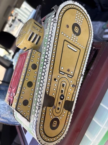 Marx Vintage Tin Toy Tank Vehicle Made in USA Tin Collectible for 17 Years & Up