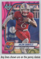 2024 Bowman University Chrome #88 Jalon Daniels Pink Lava Refractor